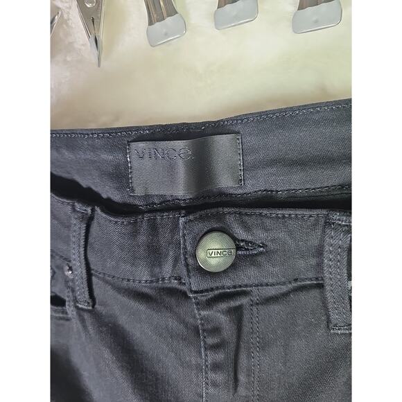 Vince Dylan Skinny Black Stretch Denim Jeans Womens 31 Casual Indie Goth School - Picture 3 of 7